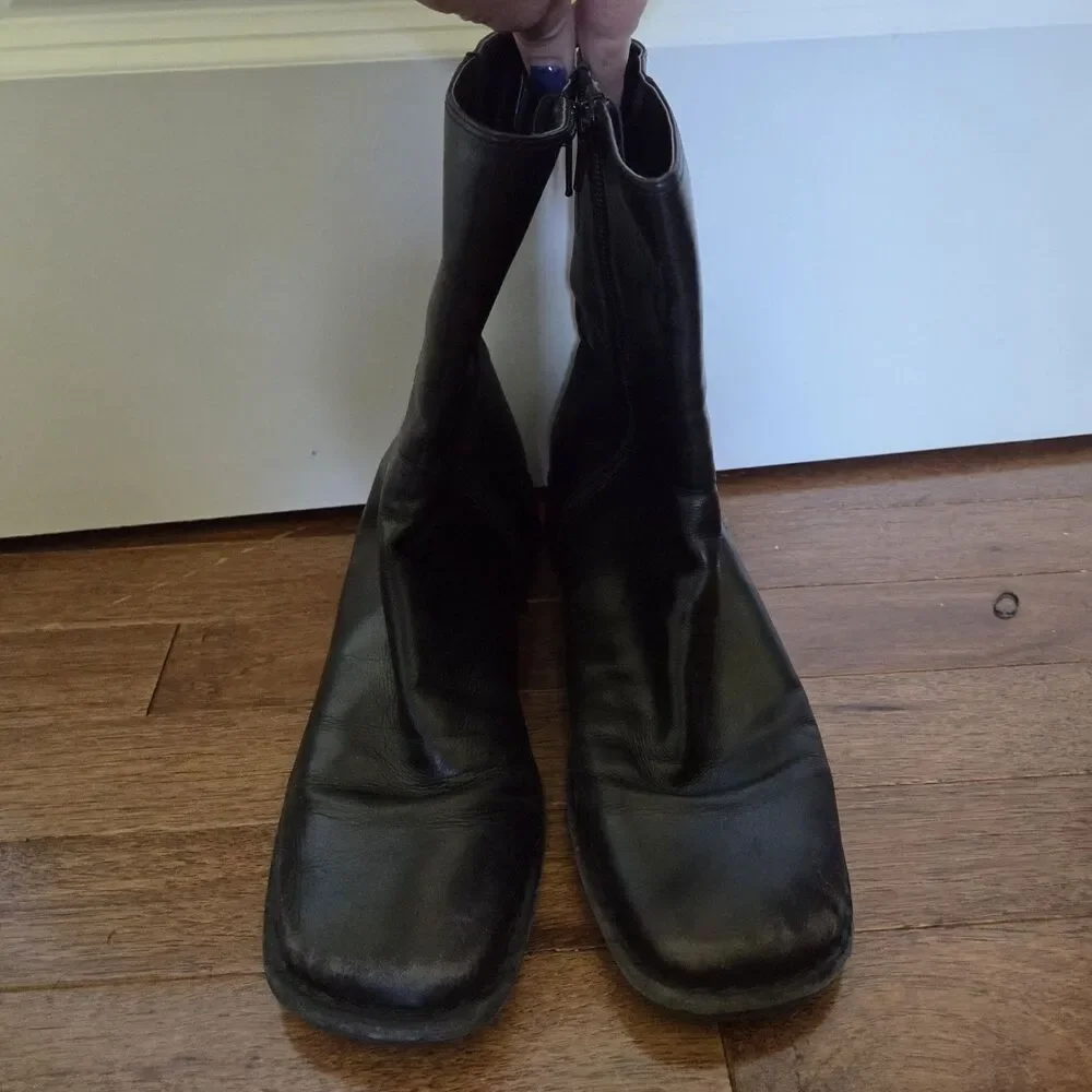 Covington Leather Bandit Boot Womens 8.5 Black